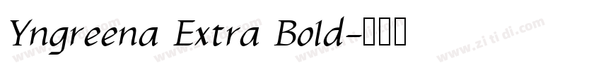 Yngreena Extra Bold字体转换